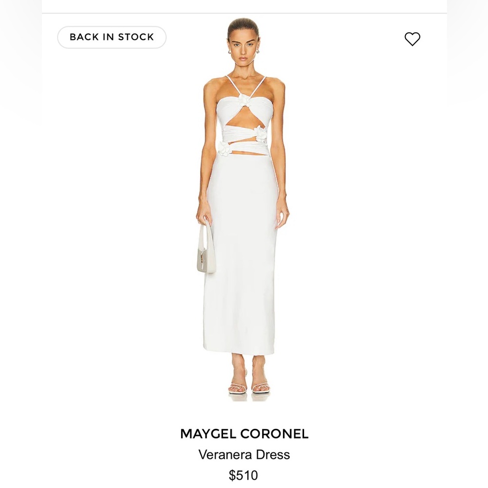 Maygel Coronel Veranera White Dress